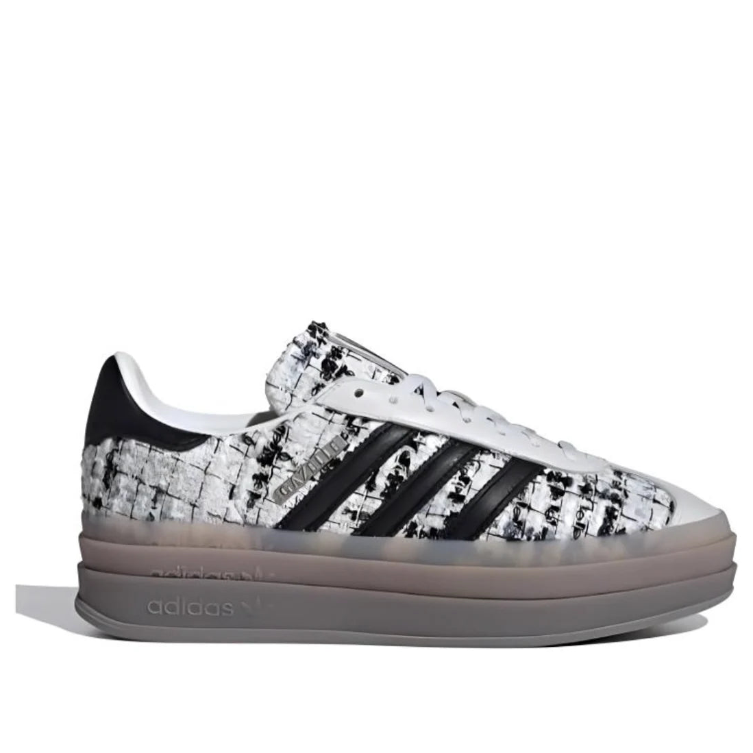 adidas Gazelle Bold Tweed White Gum